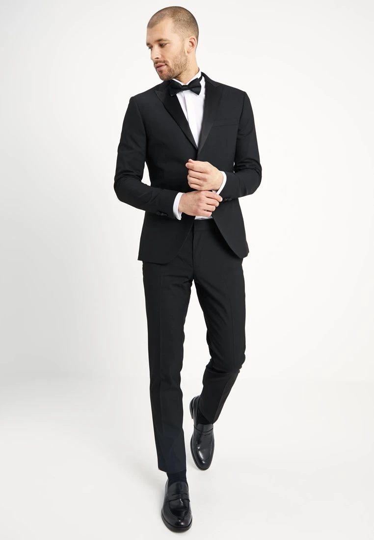 BASIC PLAIN BLACK TUX SUIT SLIM FIT - Anzug - Black 1 BASIC PLAIN BLACK TUX SUIT SLIM FIT - Anzug - Black