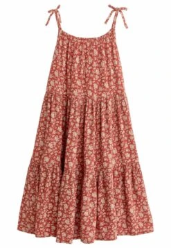 Next TIERED STRAPPY STANDARD - Freizeitkleid - Orange Ditsy -Berühmtes Bekleidungs Geschäft f1e4ce8eb1af4c51ad786ca386f3ee7b