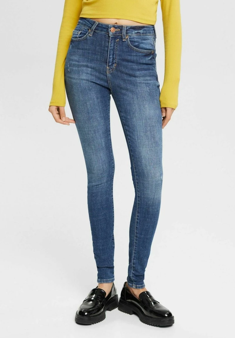 Edc By Esprit Jeans Skinny Fit - Blue Dark Washed 1 Edc By Esprit Jeans Skinny Fit - Blue Dark Washed