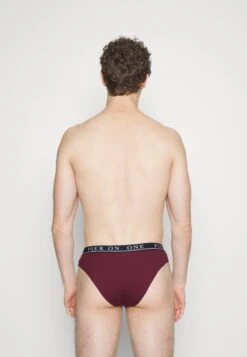 Pier One BRANDED WAISTBAND BRIEFS 3 PACK - Slip - Dark Blue /green/bordeaux -Berühmtes Bekleidungs Geschäft ff57f99c0ab74e1faa96619054df022c